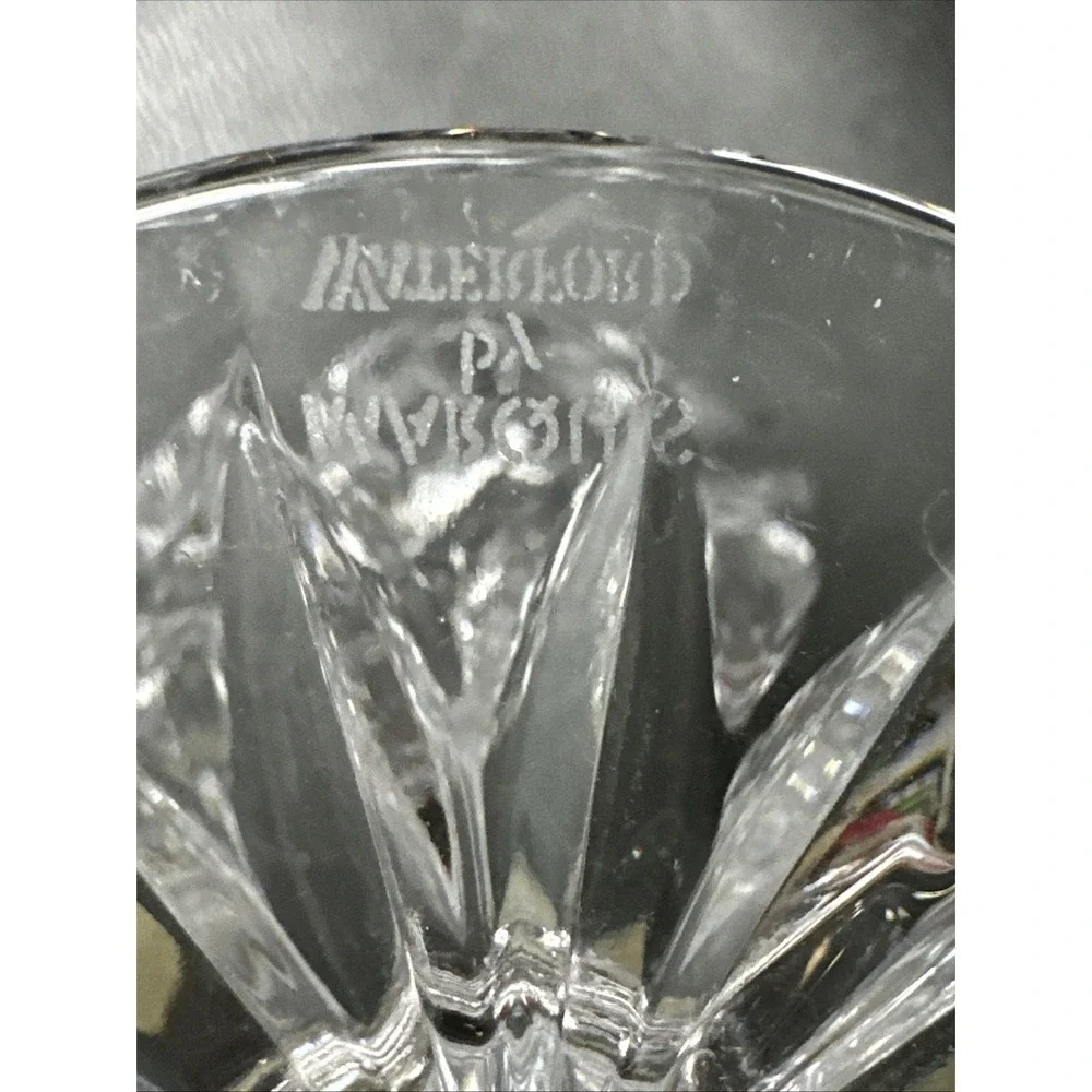 WATERFORD‎ MARQUIS BROOKSIDE PATTERN SET OF 2 WINE GOBLETS 8 1/2